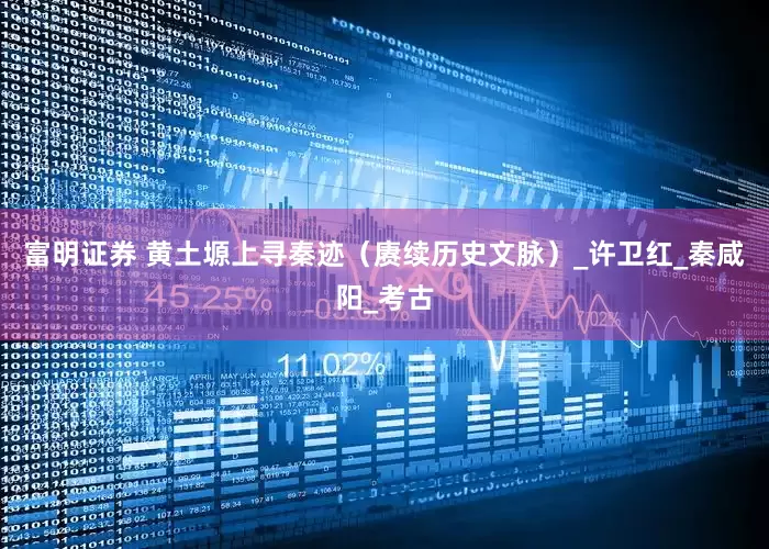 富明证券 黄土塬上寻秦迹（赓续历史文脉）_许卫红_秦咸阳_考古
