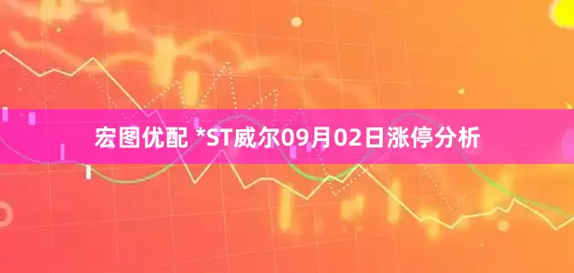 宏图优配 *ST威尔09月02日涨停分析